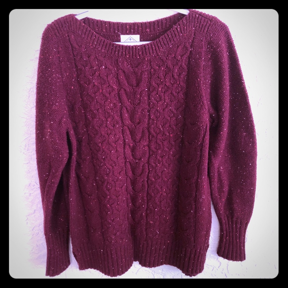 St. John’s Bay maroon knit sweater